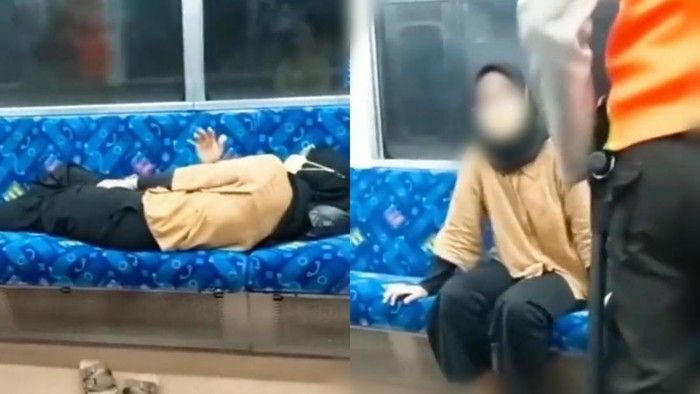 Viral Perempuan Rebahan di KRL karena Nyeri Menstruasi