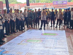 Meski Tanpa Penonton, Laga Persik Vs Persebaya Dijaga 1.800 Personel