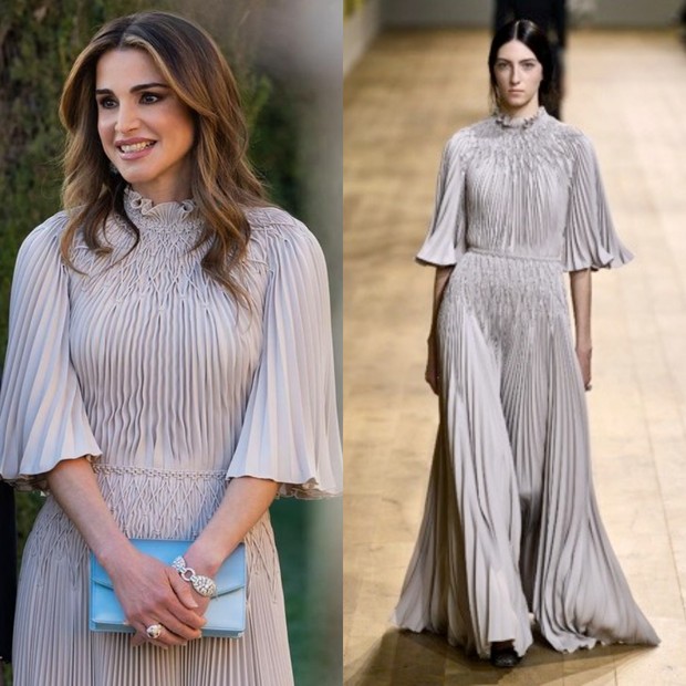 Gaun yang Dipakai Ratu Rania adalah koleksi Fall 2022 Couture Collection dari Dior
