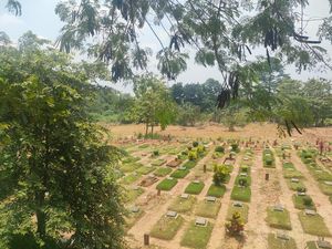 Genangan Air di TPU Jatisari Bekasi Akibat Luapan Kali Cikeas, Kini Surut