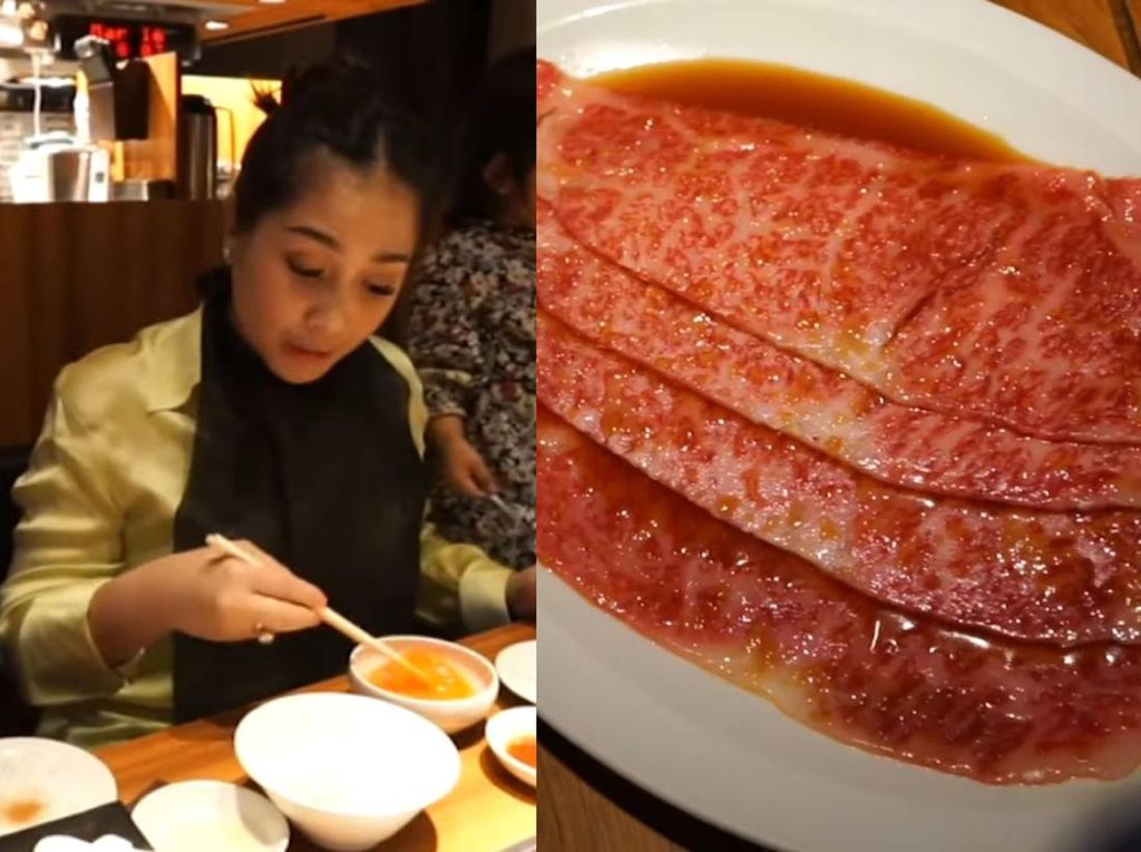 Nagita Slavina Liburan ke Jepang, Makan Yakiniku Rp 600 Ribu per Lembar Daging