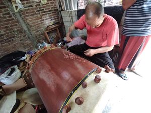 Perajin Beduk di Kota Blitar Banjir Pesanan Jelang Ramadhan