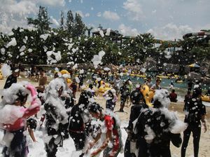 Wisata Waterboom di Yogyakarta Gelar Tradisi Padusan Jelang Ramadhan