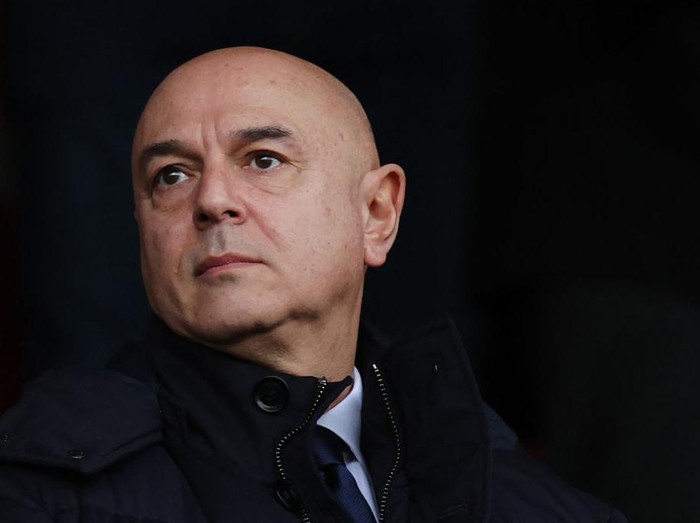 Tottenham Hotspur's English chairman Daniel Levy reacts during the English Premier League football match between Southampton and Tottenham Hotspur at St Mary's Stadium in Southampton, southern England on March 18, 2023. (Photo by Adrian DENNIS / AFP) / RESTRICTED TO EDITORIAL USE. No use with unauthorized audio, video, data, fixture lists, club/league logos or 'live' services. Online in-match use limited to 120 images. An additional 40 images may be used in extra time. No video emulation. Social media in-match use limited to 120 images. An additional 40 images may be used in extra time. No use in betting publications, games or single club/league/player publications. /  (Photo by ADRIAN DENNIS/AFP via Getty Images)
