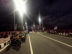 Jembatan Merah Kawasan PKB Klungkung Jadi Objek Wisata Baru