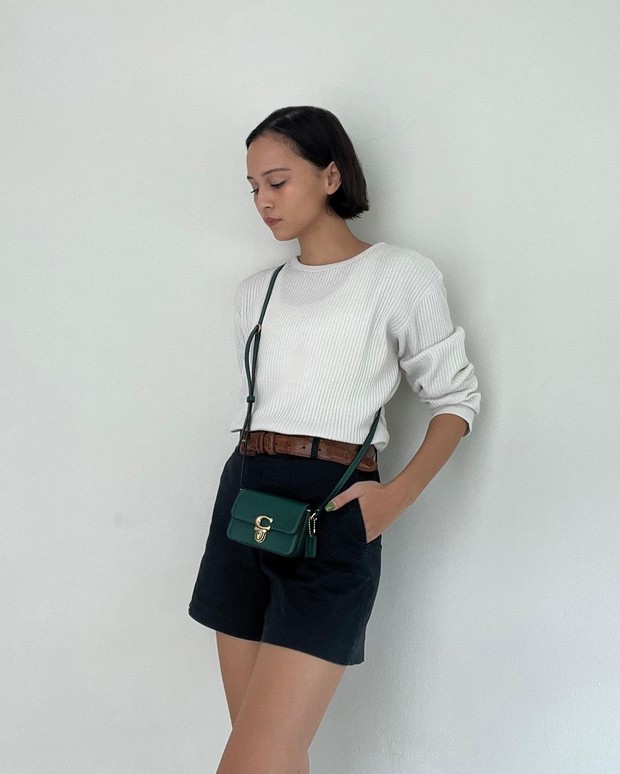 Lutesha dengan shortpants/Sumber: IG @lutesha