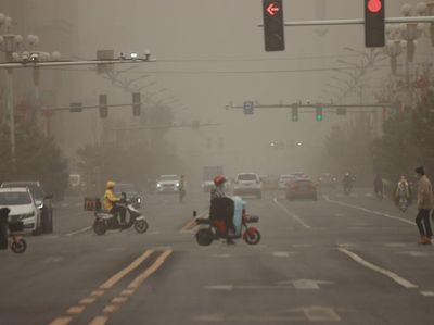 Badai Pasir Terjang Kota Zhangye China