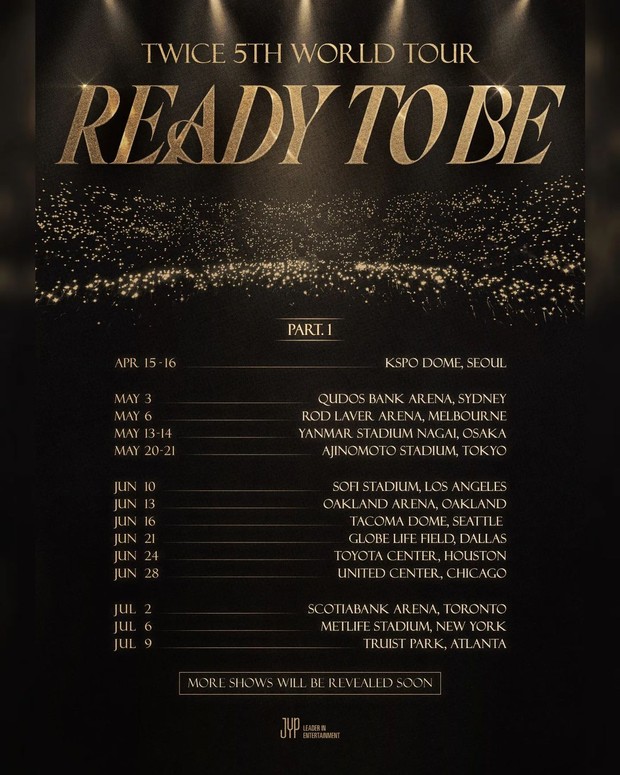 Poster konser TWICE 'Ready To Be'/ Foto: instagram.com/twicetagram Poster konser TWICE 'Ready To Be'