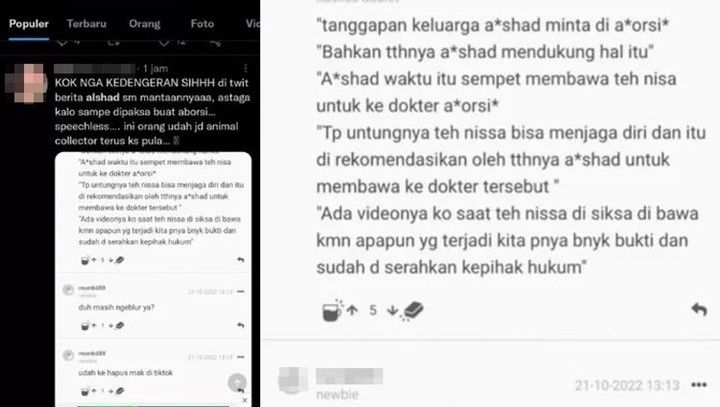 Giliran Gya Sadiqah Dituduh Sempat Desak Mantan Pacar Alshad Ahmad Aborsi