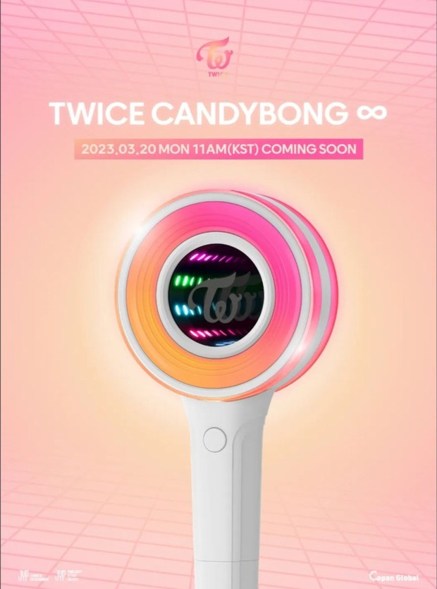 Potret desain Candy Bong Infinity dari TWICE./ Foto: twitter.com/jypetwice Potret desain Candy Bong Infinity dari TWICE