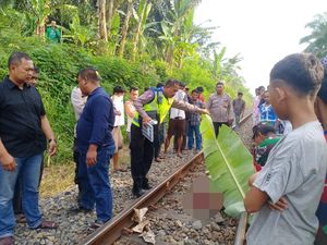 ODGJ Tewas Terlindas Kereta Api di Simalungun