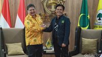Airlangga Sambut Hangat Yusril di Markas Golkar