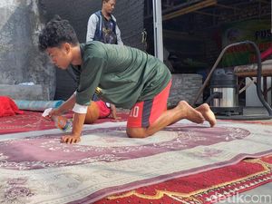 Jelang Ramadhan, Laundry Karpet di Bangkalan Kebanjiran Order