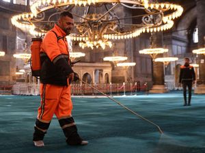 Masjid Hagia Sophia Siap Sambut Ramadan Masjid Hagia Sophia Siap Sambut Ramadan