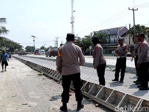 Jelang Mudik Lebaran, Jalur Pantura Subang Masih dalam Perbaikan