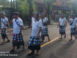 Pecalang Keliling Jaga Keamanan Nyepi, Belum Temukan Pelanggaran