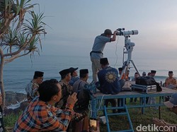 Hilal di Pangandaran Tak Terlihat, Terhalang Awan Mendung