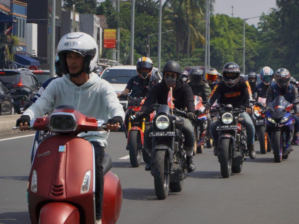 Gas Tipis-tipis Jelang Ramadan, Puluhan Bikers Riding Bareng di Eneos Otorun 2023