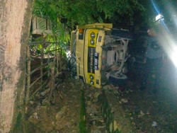 Truk Angkut 30 Pelayat Terjungkal Berujung 4 Nyawa Melayang