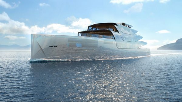 Gambar 3D Superyacht Bunglon