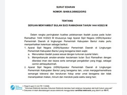 Ramadan, ASN Bantul Non Muslim Diminta Tak Tampakkan Makan Minum saat Siang