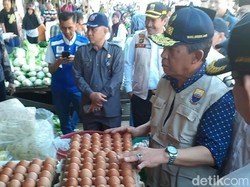 Sidak ke Pasar, Wagub Jambi Klaim Harga Bahan Pokok Stabil Jelang Ramadan