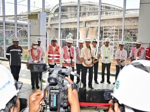 Jadi Titik Temu LRT Jabodebek hingga Kereta Cepat, Stasiun Halim Sudah 90%