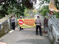 Jembatan Duwet Kulon Progo Ditutup, Arus Dialihkan ke Jembatan Ancol