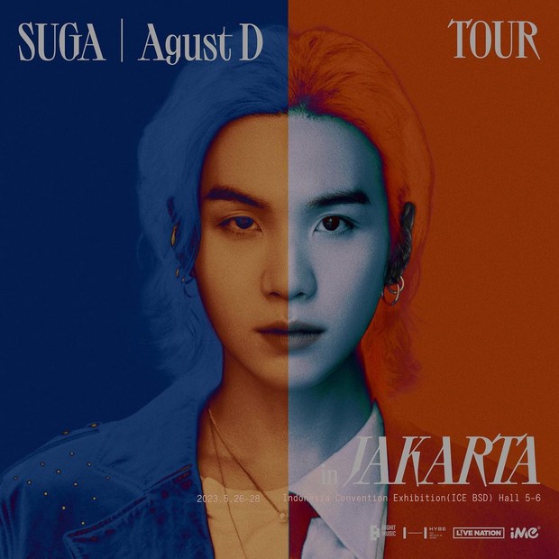 Suga BTS 'Agust D' tour di Jakarta/ Foto: instagram.com/ime_indonesia Suga BTS 'Agust D' tour di Jakarta/ Foto: instagram.com/ime_indonesia