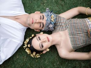 Selamat! Laura Theux dan Indra Brotolaras Resmi Nikah dengan Adat Bali