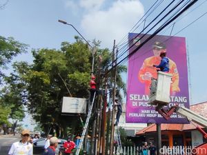 Kabel Internet yang Semrawut di Ciamis Mulai Ditertibkan