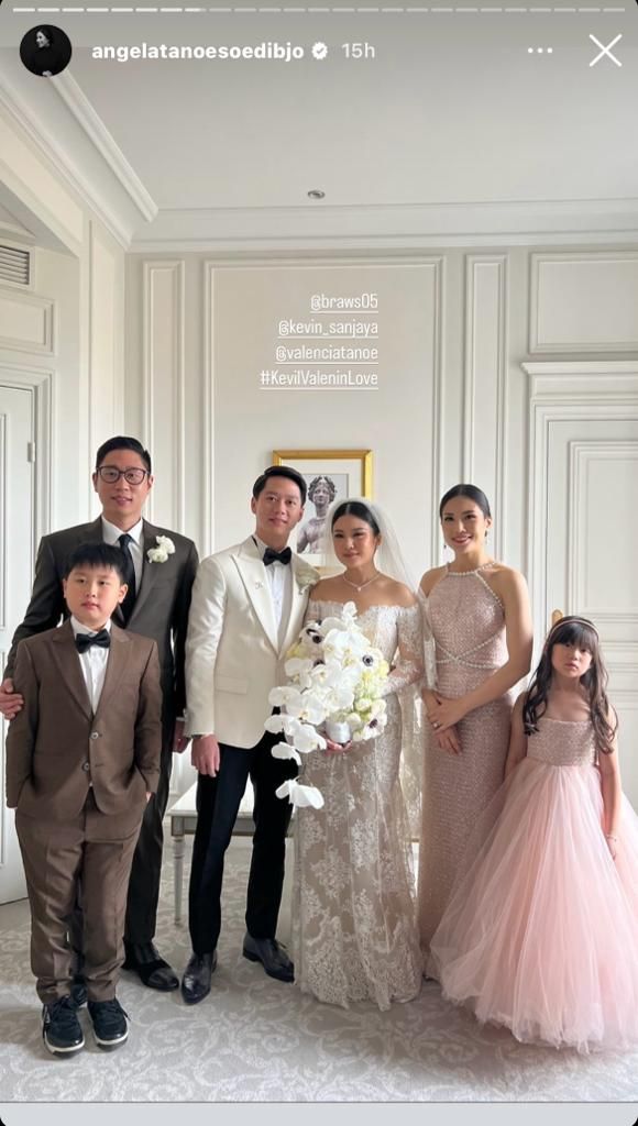 Potret pernikahan Kevin Sanjaya dan Valencia Tanoe