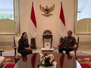 Puan Bertemu Jokowi di Istana Kepresidenan