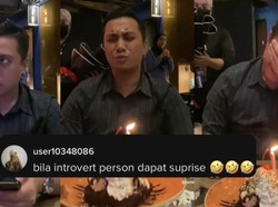 Diberi Kejutan Saat Makan di Restoran, Reaksi Suami Ini Curi Perhatian