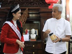 Ganjar Dukung Eudia Isabelle di Ajang Puteri Indonesia 2023