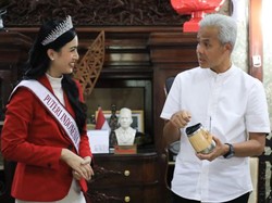Ganjar Dukung Eudia Isabelle di Ajang Puteri Indonesia 2023
