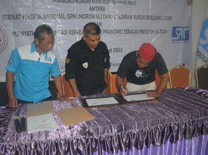 Buruh-Serikat Pekerja Deklarasi Dukung Ganjar Maju Pilpres