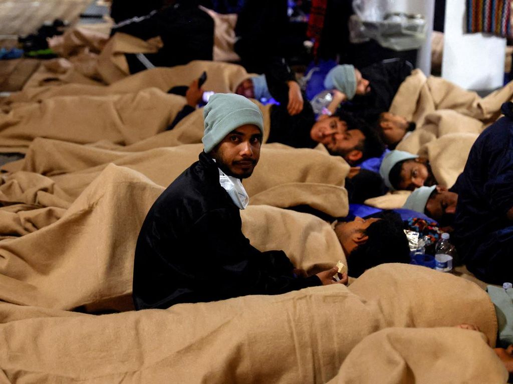 Kondisi Migran yang Diselamatkan dari Laut Mediterania Kondisi Migran yang Diselamatkan dari Laut Mediterania