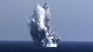 Korea Utara Uji Coba Drone Tempur Bawah Laut