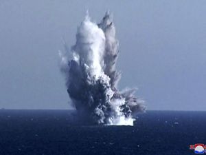 Korea Utara Uji Coba Drone Tempur Bawah Laut Korea Utara Uji Coba Drone Tempur Bawah Laut