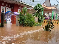 Banjir Bandang Terjang Cianjur, Ratusan Rumah Terendam-Jembatan Putus