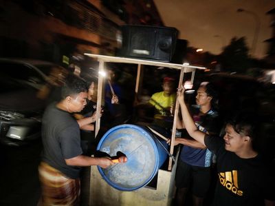 Potret Pawai Sahur di Balakong Malaysia