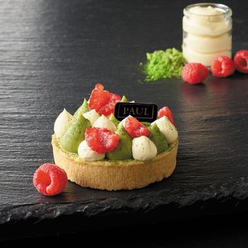 Raspberry Matcha Tartlette