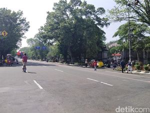 Begini Lengangnya CFD Kota Solo di Awal Ramadan