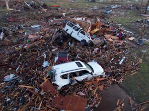 Penampakan Hancurnya Kota Mississipi Usai Diterjang Tornado