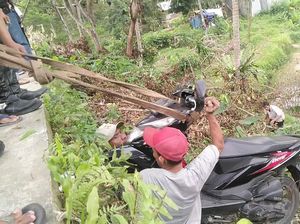 Diduga Mengantuk, Mahasiswi di Pandeglang Terjun ke Sawah Saat Bawa Motor