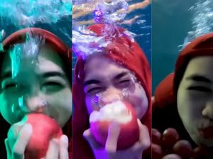 Ria Ricis Sahur Makan Buah dalam Air, Netizen Geram! Ria Ricis Sahur Makan Buah dalam Air, Netizen Geram!