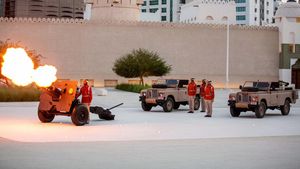Tembakan Meriam Tandai Waktu Buka Puasa di Abu Dhabi