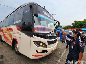 Persiapan Mudik, Bus AKAP Dicek Kesehatannya Persiapan Mudik, Bus AKAP Dicek Kesehatannya
