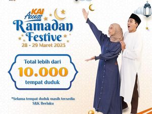 KAI Access Ramadan Festive 2023 Sediakan Tiket Murah, Cek Cara Daftarnya